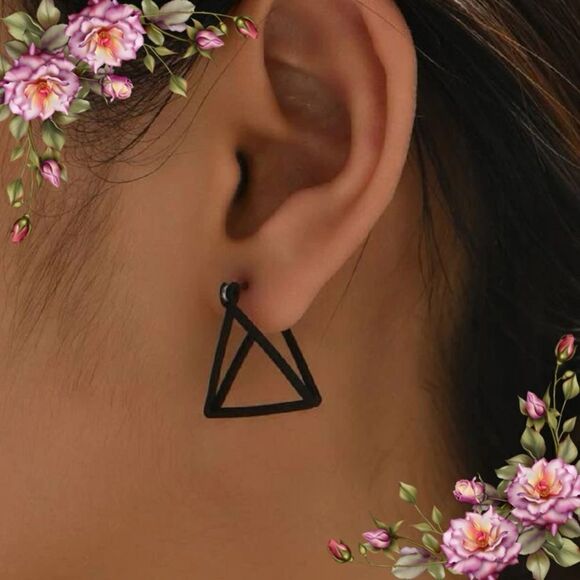 Triangle Design Earrings Copper Jewelry - Picture 12 of 12